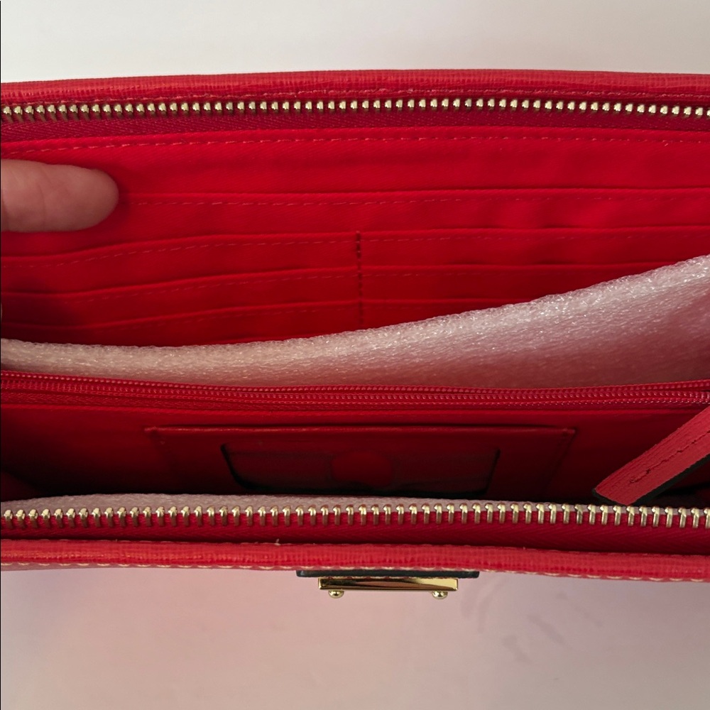 Dooney & Bourke Red Wristlet with Tassel, NWT - Picture 5 of 8